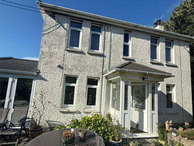 After Coloured Wall Facade Coating Applied